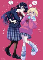 Kanpeki na Iinchou-chan to Gouhou Gyaru-chan no Manga - Manga, Comedy, Yuri, School Life, Slice of Life